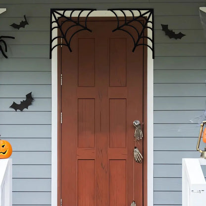 Halloween Door Frame Decoration,Bats,Pumpkins,Spider Webs,Door and Window Corner Sign, Halloween Home Decor,corner Stickers 2024