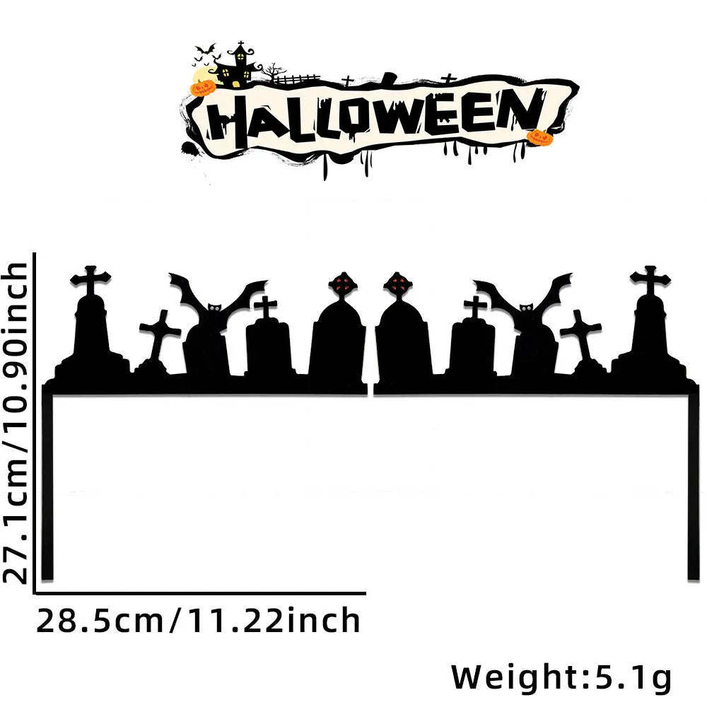Halloween Door Frame Decoration,Bats,Pumpkins,Spider Webs,Door and Window Corner Sign, Halloween Home Decor,corner Stickers 2024