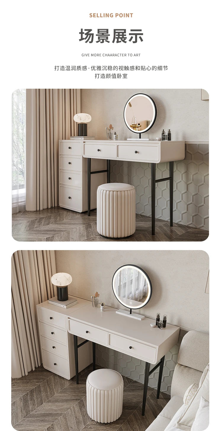 Storage Vanity Table Decoration Dresser Makeup Vanity Table Modern Bedroom Coiffeuse De Chambre Maquillage Bedroom Furniture