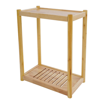 2-Tier Wooden Printer Stand - Compact Desk Organizer for Home Offices, Schools & Workspaces, Ideal for Professionals & Students