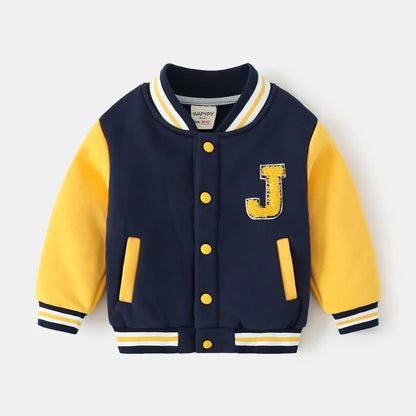Varsity style baseball jacket for children aged 2 to 7 years-1
