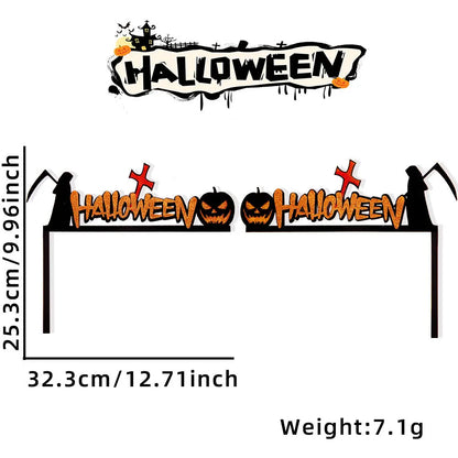 Halloween Door Frame Decoration,Bats,Pumpkins,Spider Webs,Door and Window Corner Sign, Halloween Home Decor,corner Stickers 2024