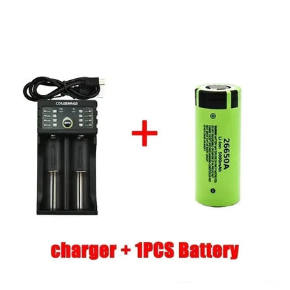 100% Original 26650 3.7V 5000mAh 50A Power Lithium Ion Battery 26650A, Geeignet Für LED Taschenlampe rechargeable battery