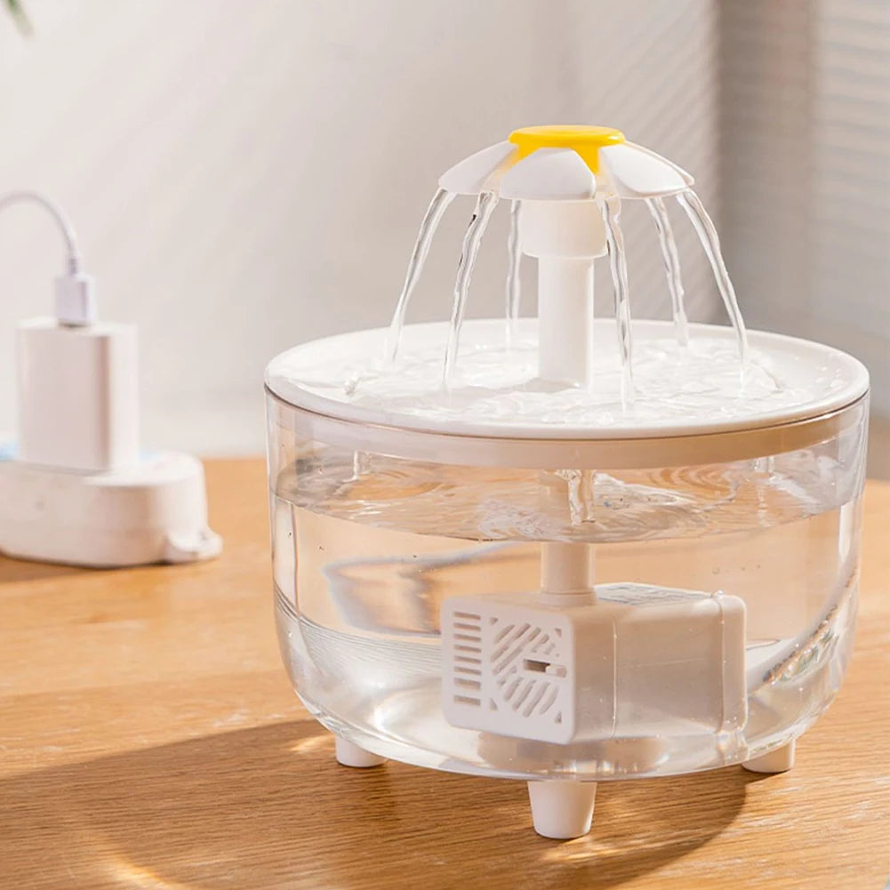 Pet Water Fountain Automatic Cat Drink Bowl Filter 1200ml USB Electric Mute Pet Drinking Dispenser Drinker For Cats Water Filter