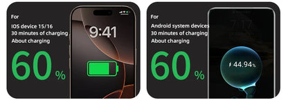 Power Bank With 2 Cables Power Bank 10000mAh Large Capacity PD Fast Charging Powerbank Rechargeable Batteries Portable Battery
