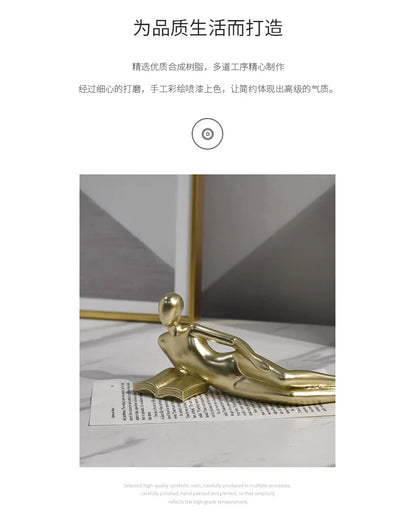 The New Creative Thinker Reads The Decoration Piece Modern Simple Home Living Room Abstract Decoration Gift