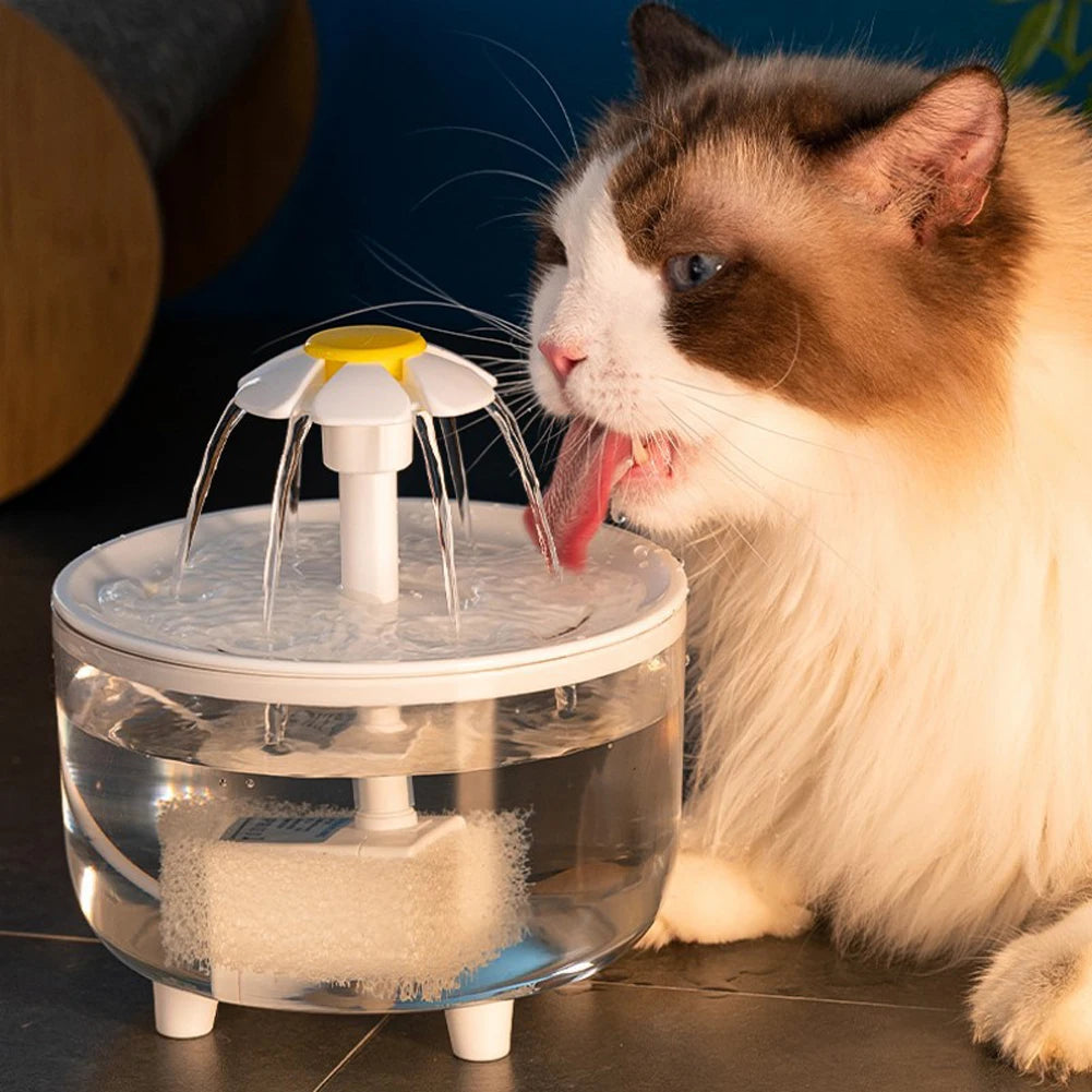 Pet Water Fountain Automatic Cat Drink Bowl Filter 1200ml USB Electric Mute Pet Drinking Dispenser Drinker For Cats Water Filter