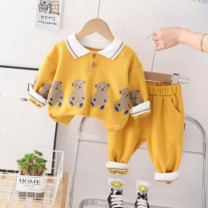 Polo Shirt and Trousers Set with Bears Multivariant-1