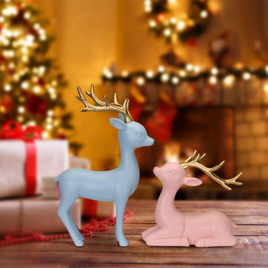 European Style Decorative Items Creative Resin Crafts Decorative Items Deer Ornaments Gifts Living Room Home