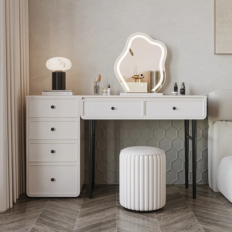 Storage Vanity Table Decoration Dresser Makeup Vanity Table Modern Bedroom Coiffeuse De Chambre Maquillage Bedroom Furniture