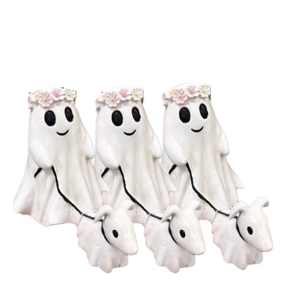 2024 Fashion Halloween Decoration Creative Dog Walking Ornaments Halloween Creative Desk Decoration