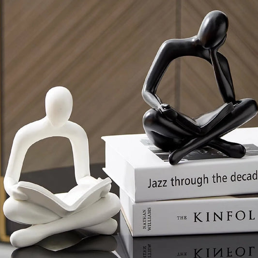 Modern Simple Abstract Art Designer Decoration Creative Bookshelf Bookend Home Living Room Wine Cabinet Decoration