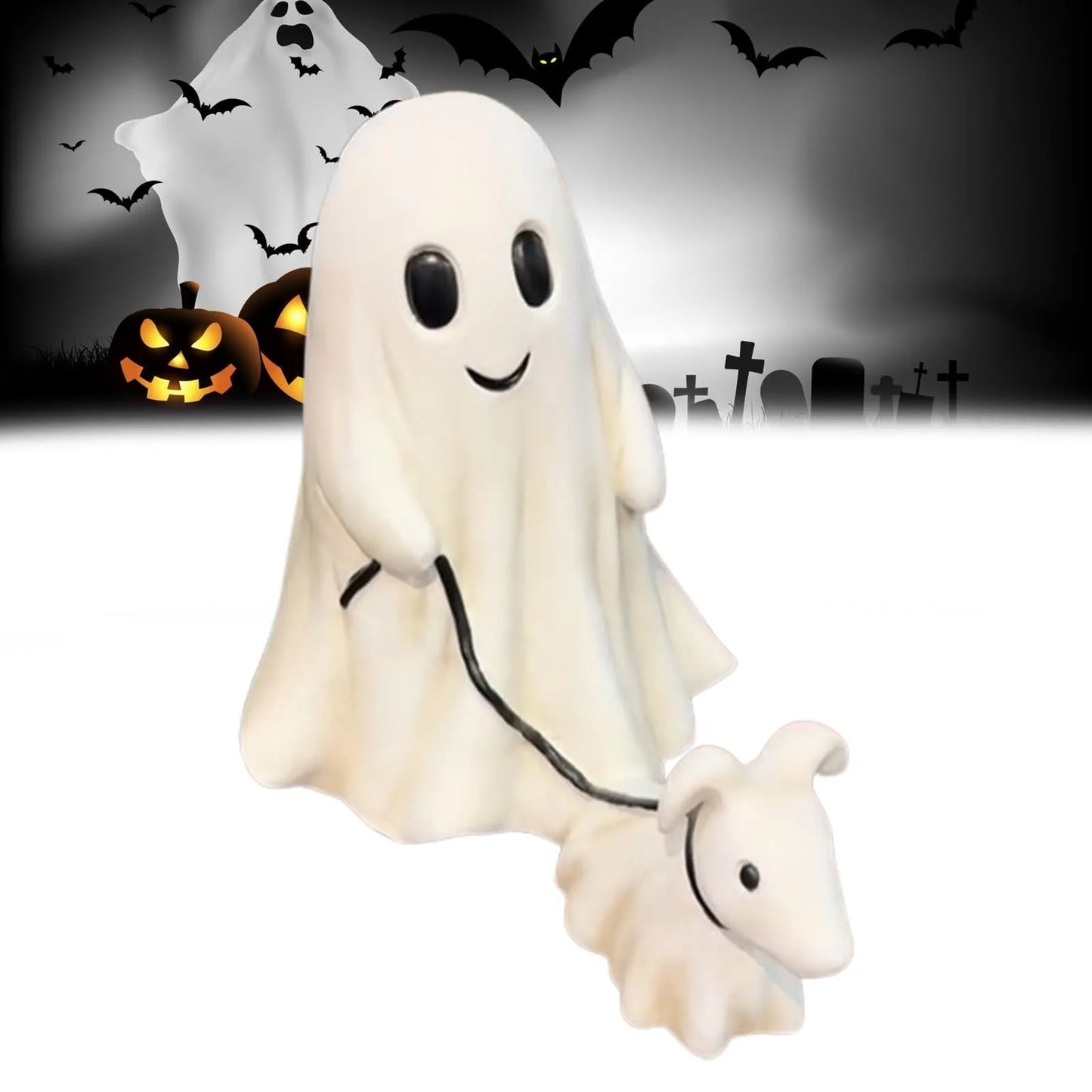 2024 Fashion Halloween Decoration Creative Dog Walking Ornaments Halloween Creative Desk Decoration