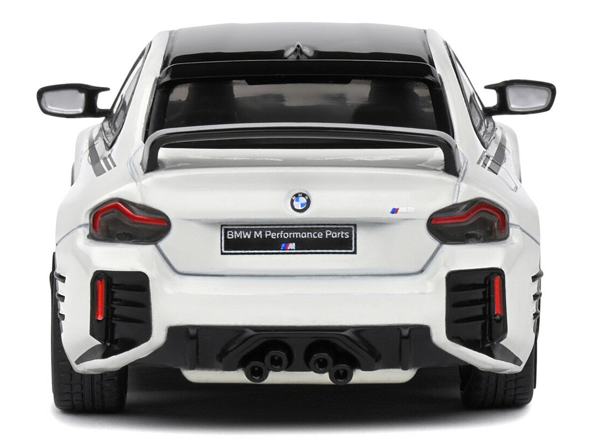 2023 BMW M2 M Performance (G87) Alpine White with Black Top 1/43 Diecast Model Car by Solido-3
