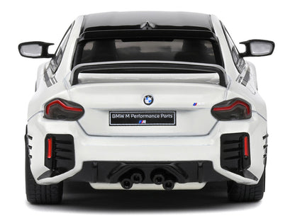 2023 BMW M2 M Performance (G87) Alpine White with Black Top 1/43 Diecast Model Car by Solido-3