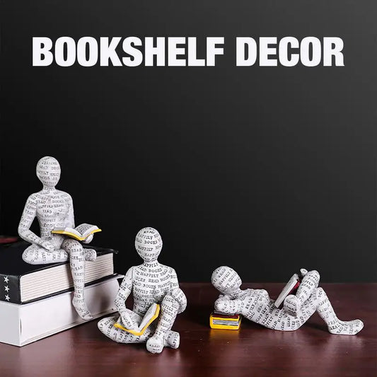 Resin Scholar's Decoration Creative Reading Art Design Modern Home Office Bookshelf TV Cabinet Accessories Desk Ornaments Gifts