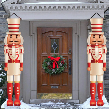 Christmas Door Couplet Merry Christmas Decorations for Home 2025 Navidad Natal Xmas Ornament Porch Fireplace Banner New Year