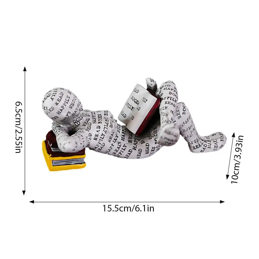 Resin Scholar's Decoration Creative Reading Art Design Modern Home Office Bookshelf TV Cabinet Accessories Desk Ornaments Gifts