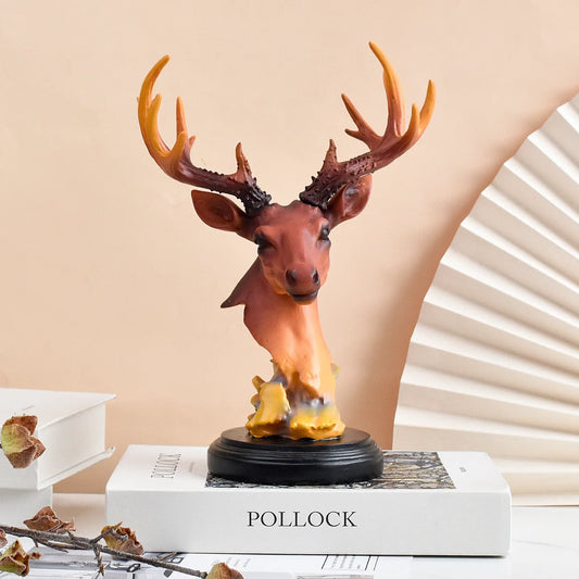 Deer Ornament Home Office Desktop Resin Crafts Living Room Decoration  Home Decoration Accessories