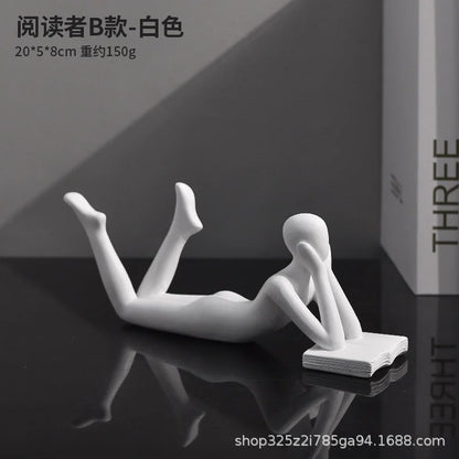 The New Creative Thinker Reads The Decoration Piece Modern Simple Home Living Room Abstract Decoration Gift