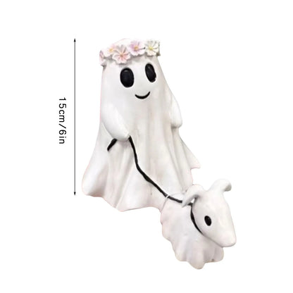2024 Fashion Halloween Decoration Creative Dog Walking Ornaments Halloween Creative Desk Decoration