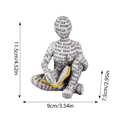 Resin Scholar's Decoration Creative Reading Art Design Modern Home Office Bookshelf TV Cabinet Accessories Desk Ornaments Gifts