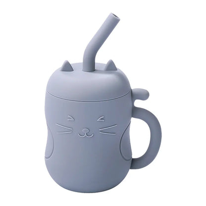 Silicone Straw Water Bottle for children multivariant-14