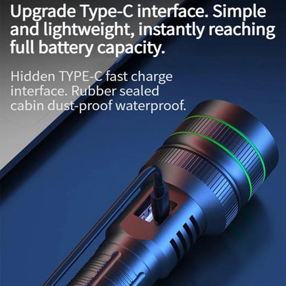 Strong Light Lantern High Power LED Flashlight USB Rechargeable Powerful Tactical Torch Super Long Range Lamp Outdoor Fishing