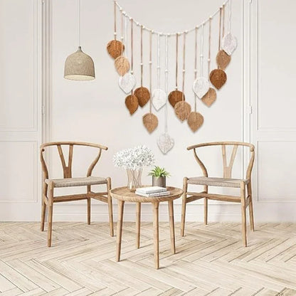 Bohemian Style Home Decor, Hemp Rope Tapestry, Hemp Rope Wallpaper, Feather Curtain, Wall Decoration, Suitable for Living Room