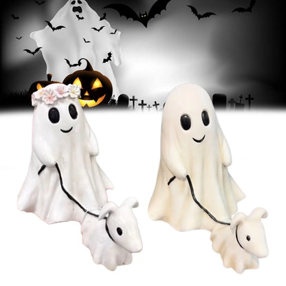 2024 Fashion Halloween Decoration Creative Dog Walking Ornaments Halloween Creative Desk Decoration