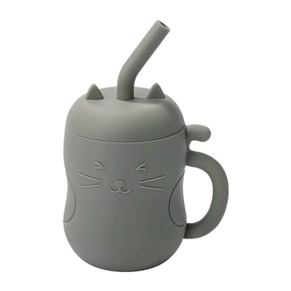 Silicone Straw Water Bottle for children multivariant-6
