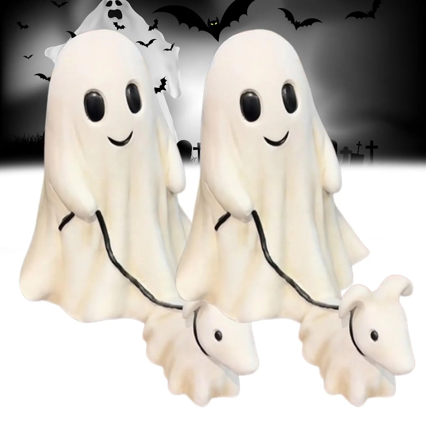 2024 Fashion Halloween Decoration Creative Dog Walking Ornaments Halloween Creative Desk Decoration