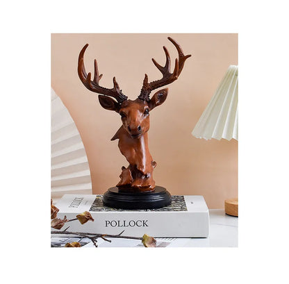 Deer Ornament Home Office Desktop Resin Crafts Living Room Decoration  Home Decoration Accessories