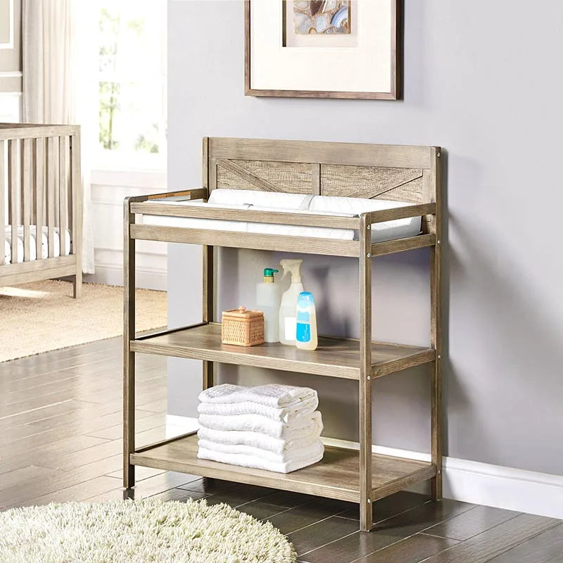 Barnside Changing Table Vintage Chestnut On-Site