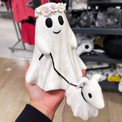 2024 Fashion Halloween Decoration Creative Dog Walking Ornaments Halloween Creative Desk Decoration