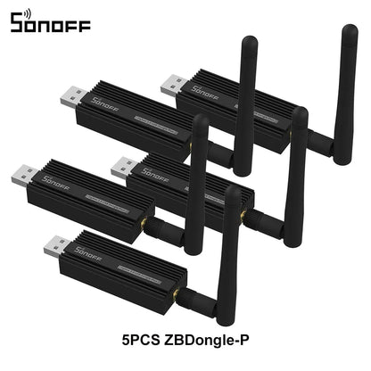 SONOFF 1-5PCS ZBDongle-P Zigbee 3.0 USB Dongle Plus Zigbee Gateway Support Home Assistant ZHA Zigbee2MQTT Sonoff Zigbee Series