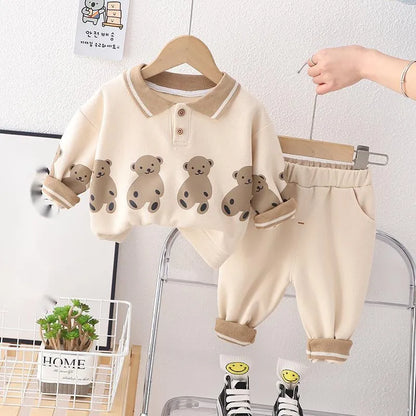 Polo Shirt and Trousers Set with Bears Multivariant-2