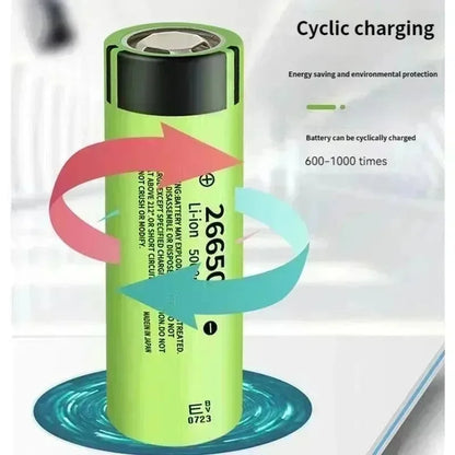 100% Original 26650 3.7V 5000mAh 50A Power Lithium Ion Battery 26650A, Geeignet Für LED Taschenlampe rechargeable battery