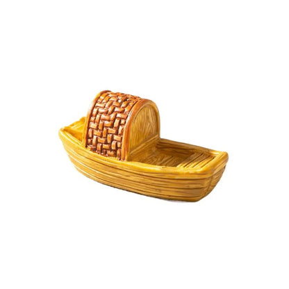 Decorative Mini Resin House Chinese Style Resin Bonsai Landscaping Retor Mini House Retro Building Home Desk