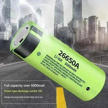 100% Original 26650 3.7V 5000mAh 50A Power Lithium Ion Battery 26650A, Geeignet Für LED Taschenlampe rechargeable battery