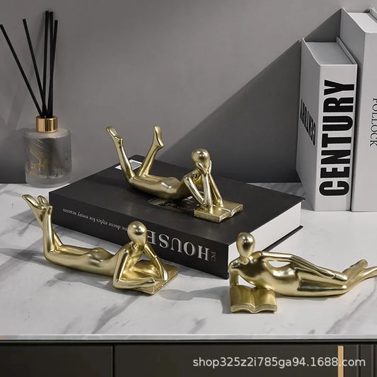 The New Creative Thinker Reads The Decoration Piece Modern Simple Home Living Room Abstract Decoration Gift
