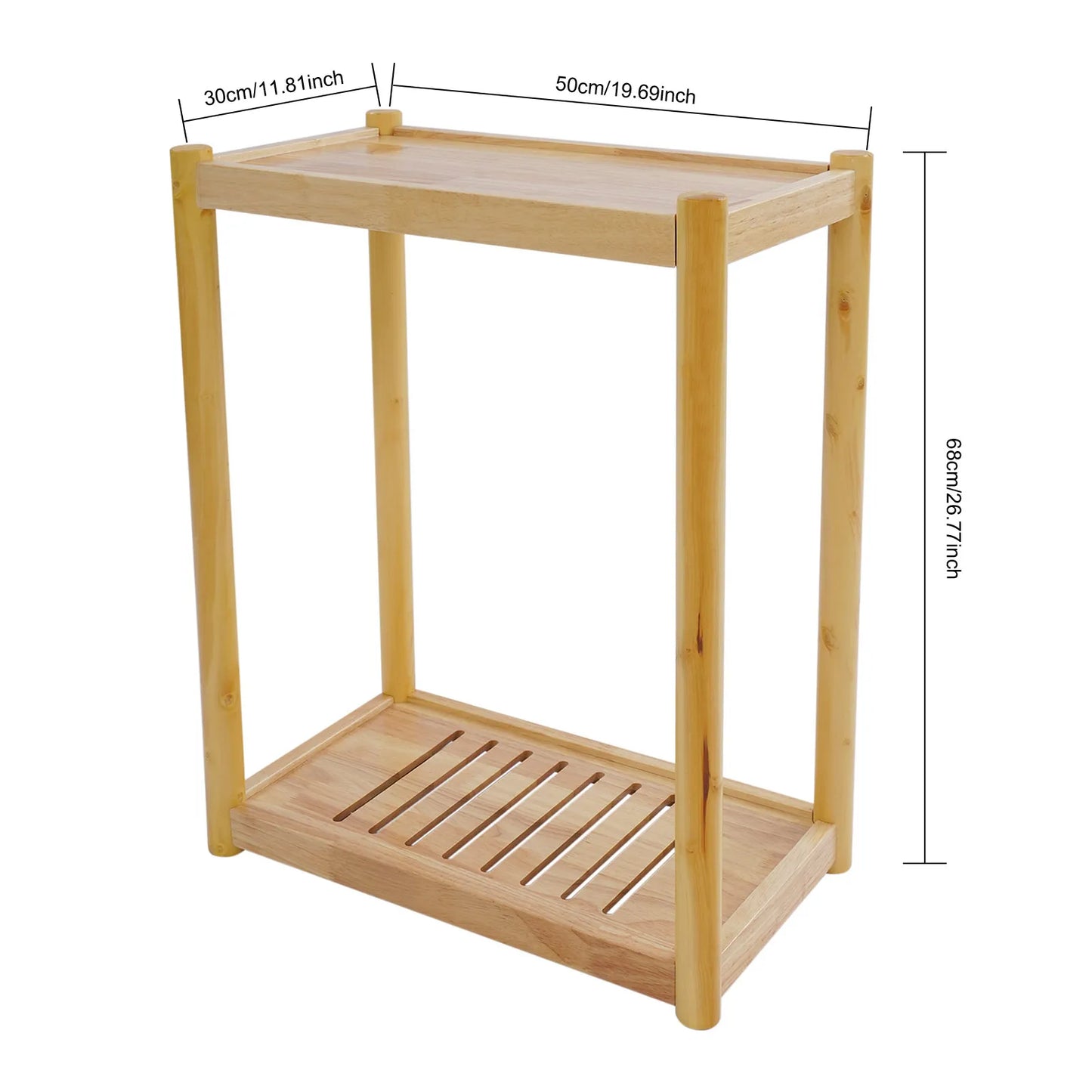 2-Tier Wooden Printer Stand - Compact Desk Organizer for Home Offices, Schools & Workspaces, Ideal for Professionals & Students