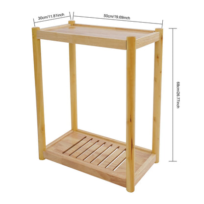 2-Tier Wooden Printer Stand - Compact Desk Organizer for Home Offices, Schools & Workspaces, Ideal for Professionals & Students