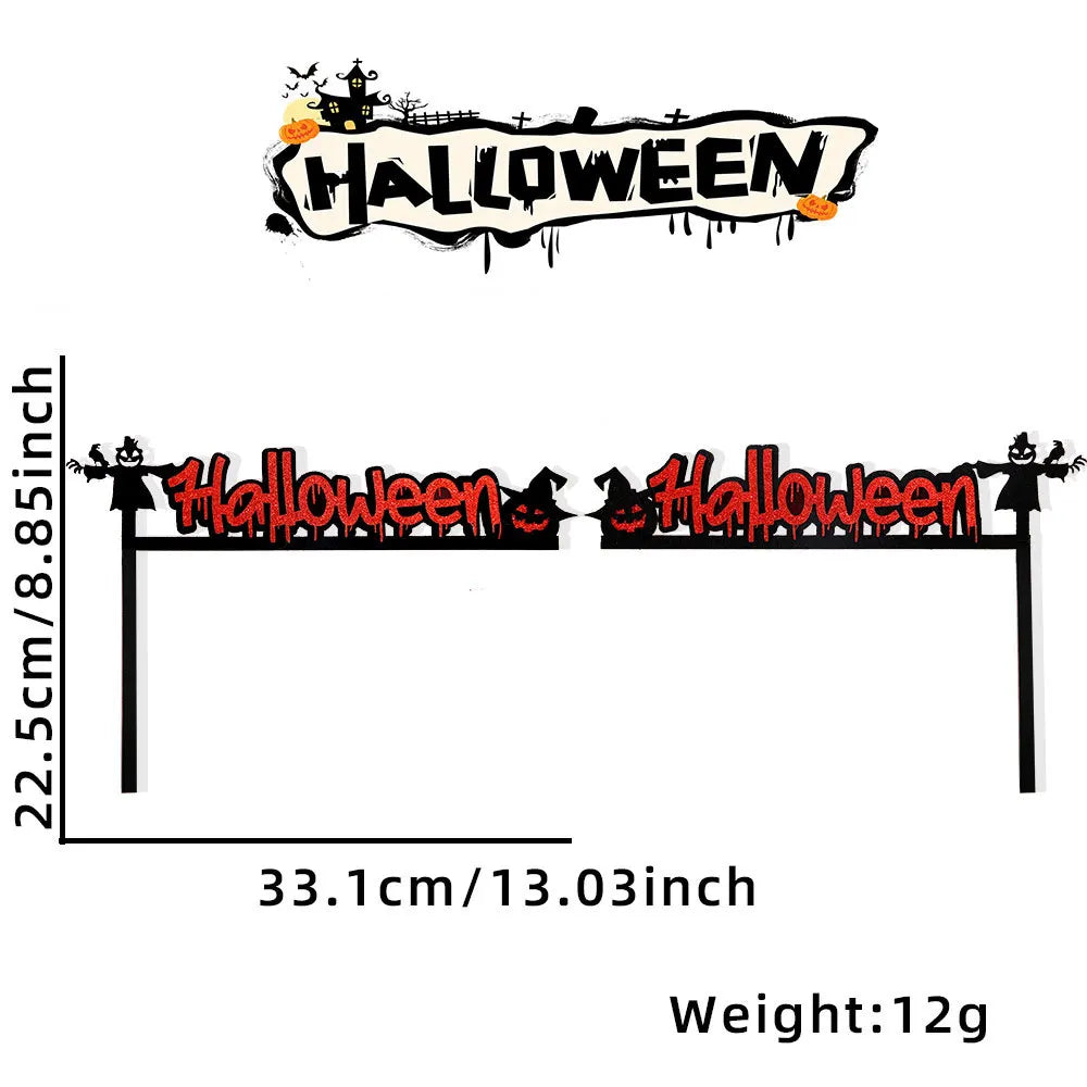Halloween Door Frame Decoration,Bats,Pumpkins,Spider Webs,Door and Window Corner Sign, Halloween Home Decor,corner Stickers 2024