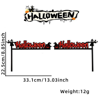Halloween Door Frame Decoration,Bats,Pumpkins,Spider Webs,Door and Window Corner Sign, Halloween Home Decor,corner Stickers 2024