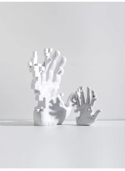Home Living Room Decorations Abstract Art Palm Modern Luxury Table Hand Sculpture House Accessories Aesthetic Figurines Decor
