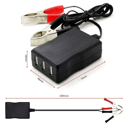 Multi-port 12V24v battery mobile phone charger motorcycle car on board universal USB to 5V car 2.1A fast charge