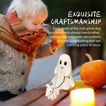 2024 Fashion Halloween Decoration Creative Dog Walking Ornaments Halloween Creative Desk Decoration