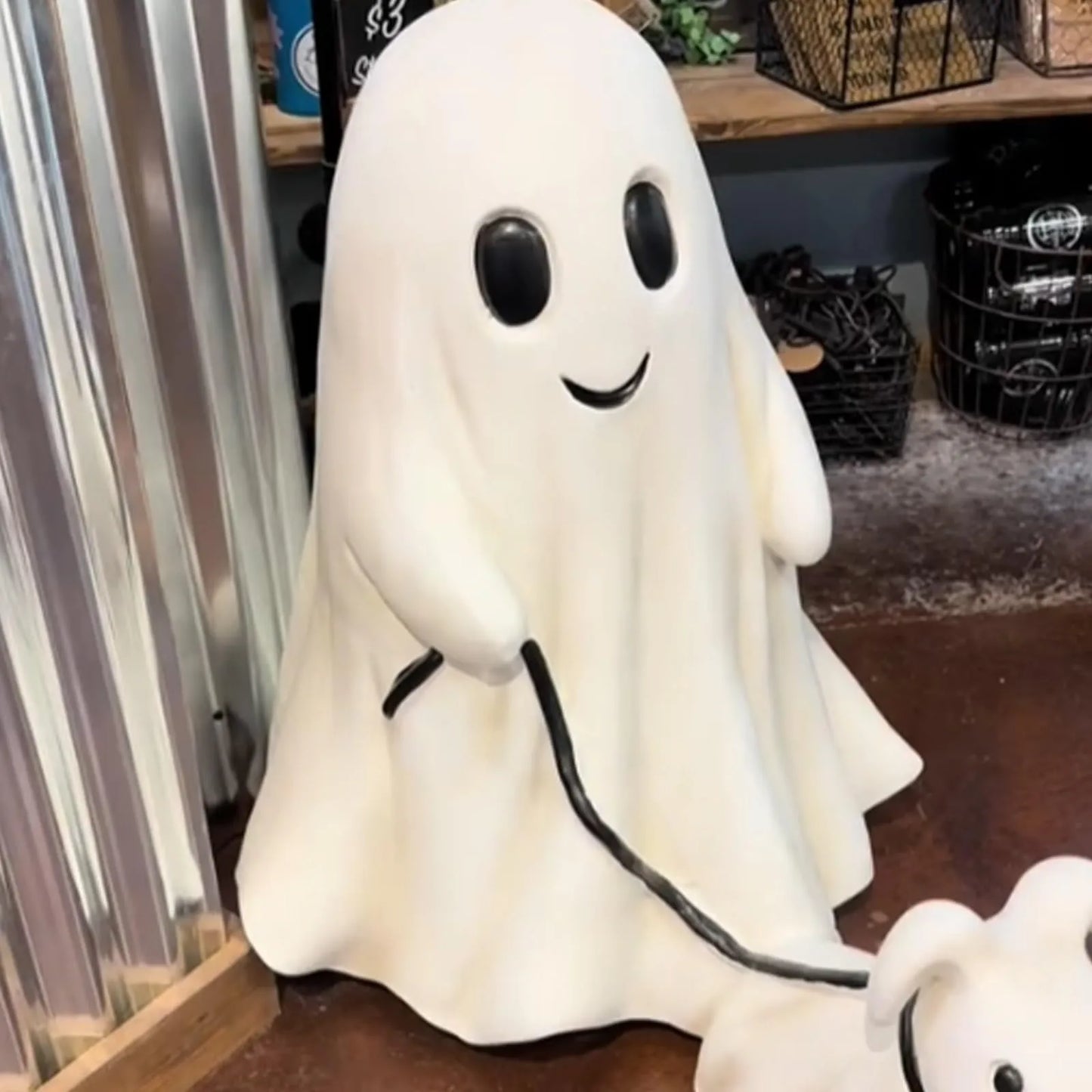 2024 Fashion Halloween Decoration Creative Dog Walking Ornaments Halloween Creative Desk Decoration