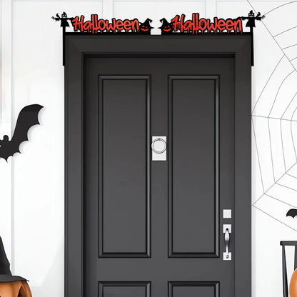 Halloween Door Frame Decoration,Bats,Pumpkins,Spider Webs,Door and Window Corner Sign, Halloween Home Decor,corner Stickers 2024